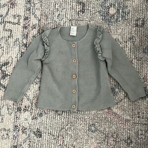HM Ruffle Knit Cardigan Sweater